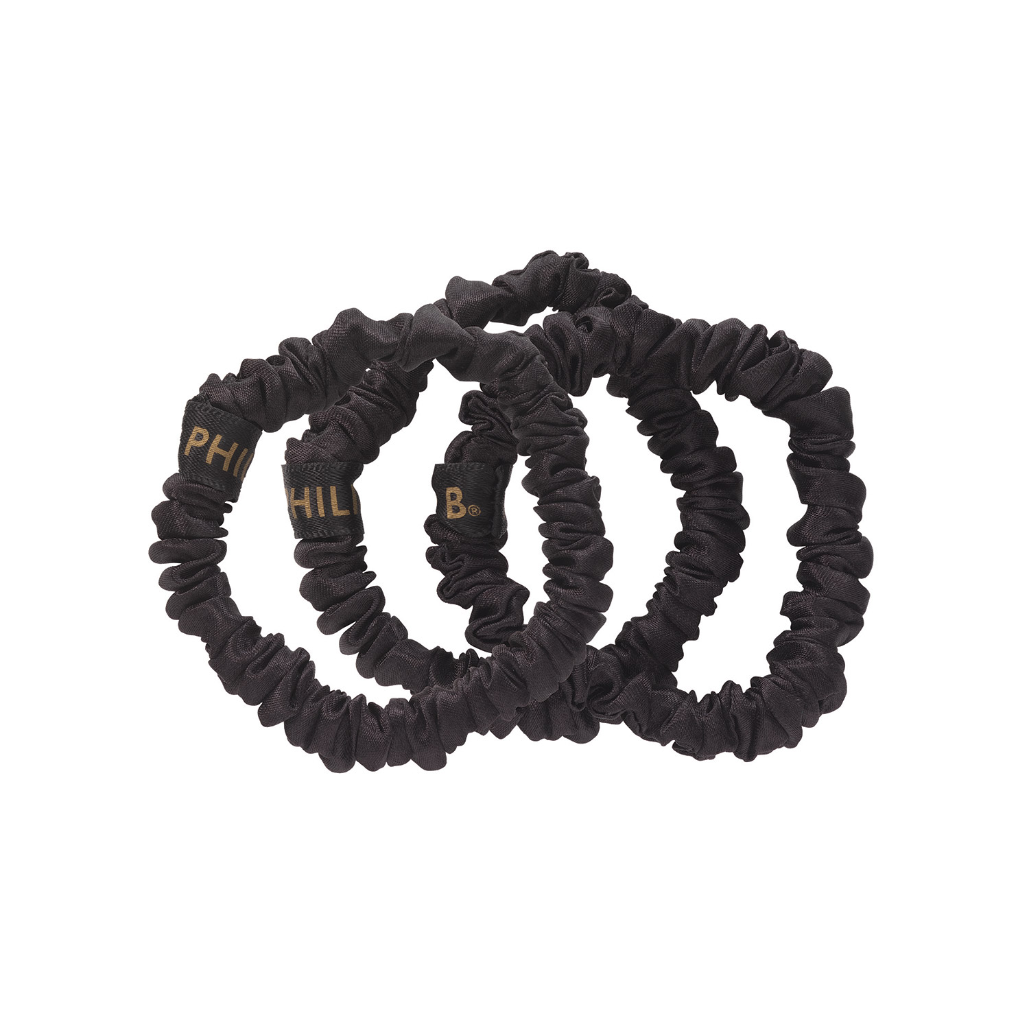 Silky Smooth Petite Scrunchie Set Black image