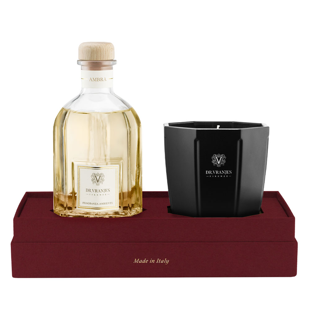 Ambra Diffuser 500 ml + Candle 200 g Gift Box