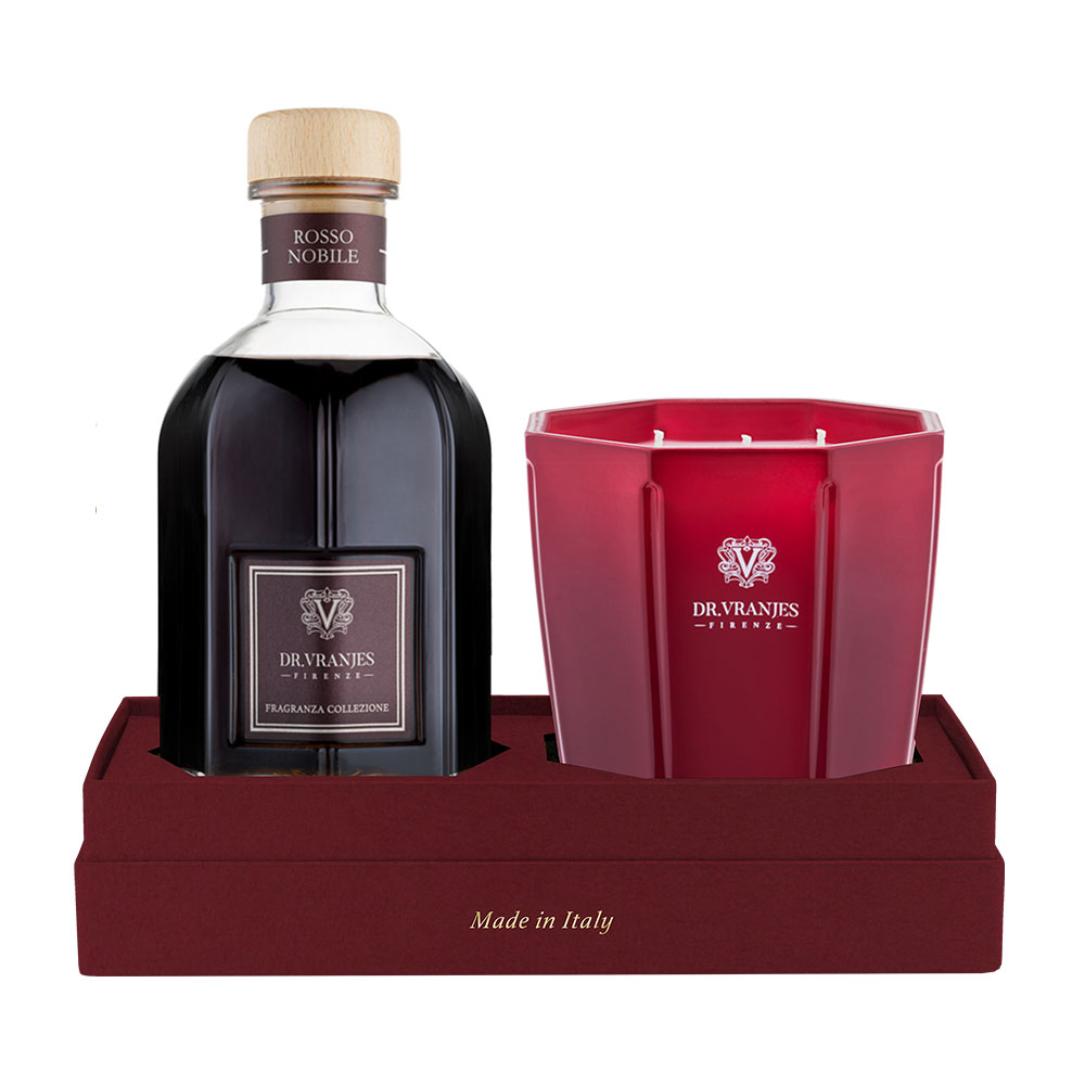 Rosso Nobile Diffuser 500 ml + Candle 500 g Gift Box